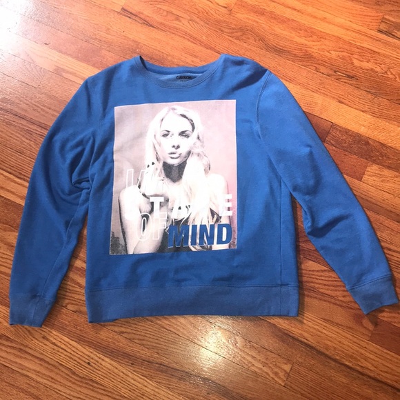 Blue RUE21 graphic sweater - Picture 1 of 4